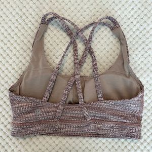 Pink patterned lululemon sports bra!